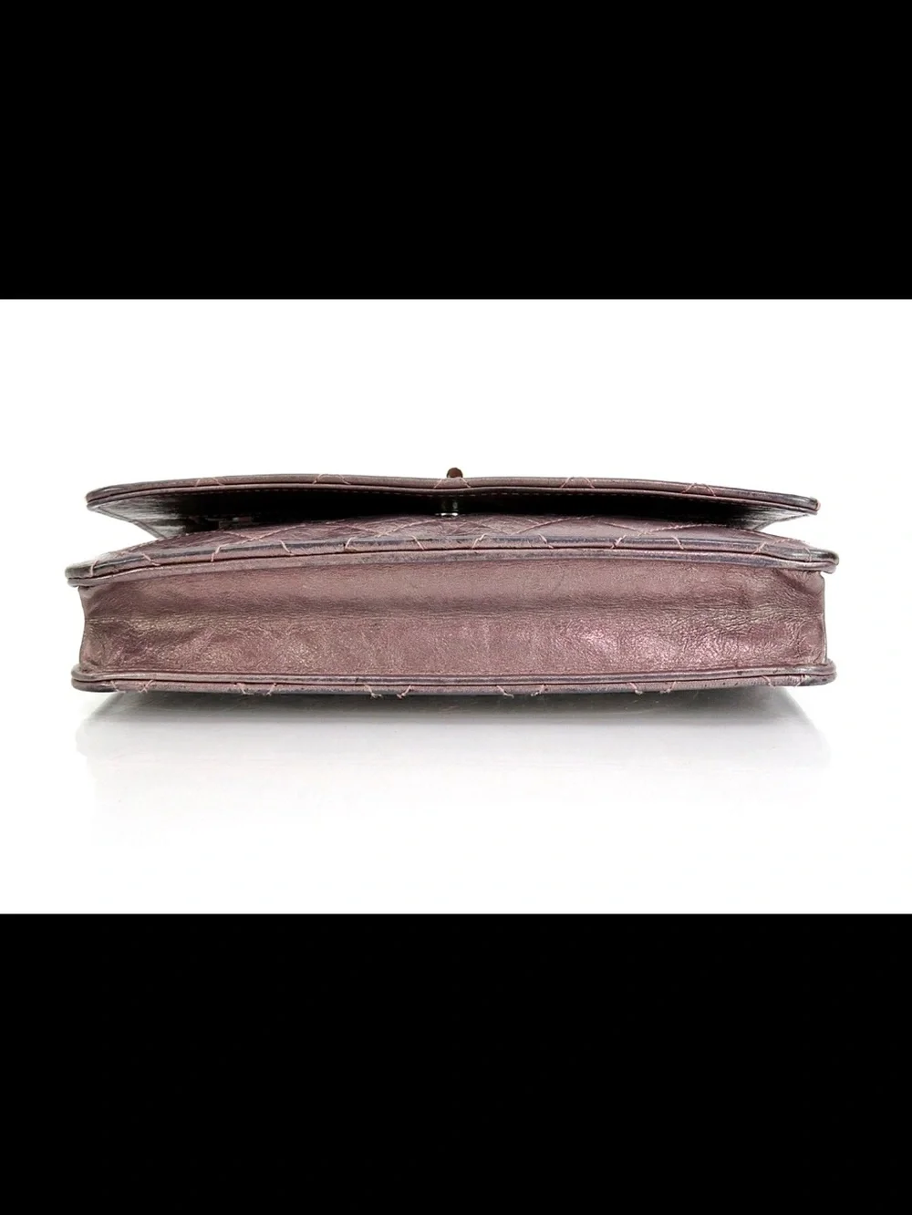CHANEL Quilted Metallic Rose Pink Chain Crossbody Bag